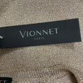 Load image into Gallery viewer, Vionnet Gold Shimmer Long Sleeved Roundneck Wool Knit Sweater
