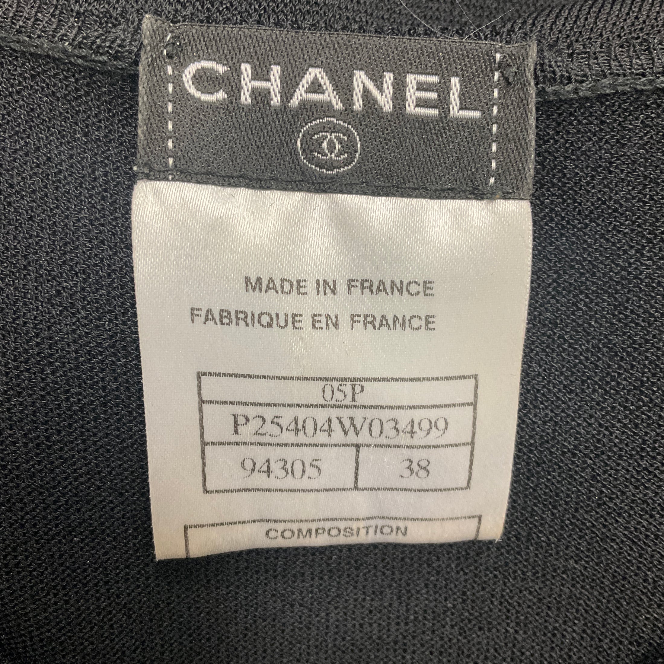 Chanel Black 2005 Sleeveless Multi Tiered Viscose Knit Midi Dress