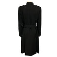Load image into Gallery viewer, Chanel Black 2017 Black Belted Mid Length Wool Tweed Coat with CC Logo Lucite Buttons
