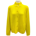 Load image into Gallery viewer, Amina Rubinacci Chartreuse Cashmere Knit Cardigan Sweater
