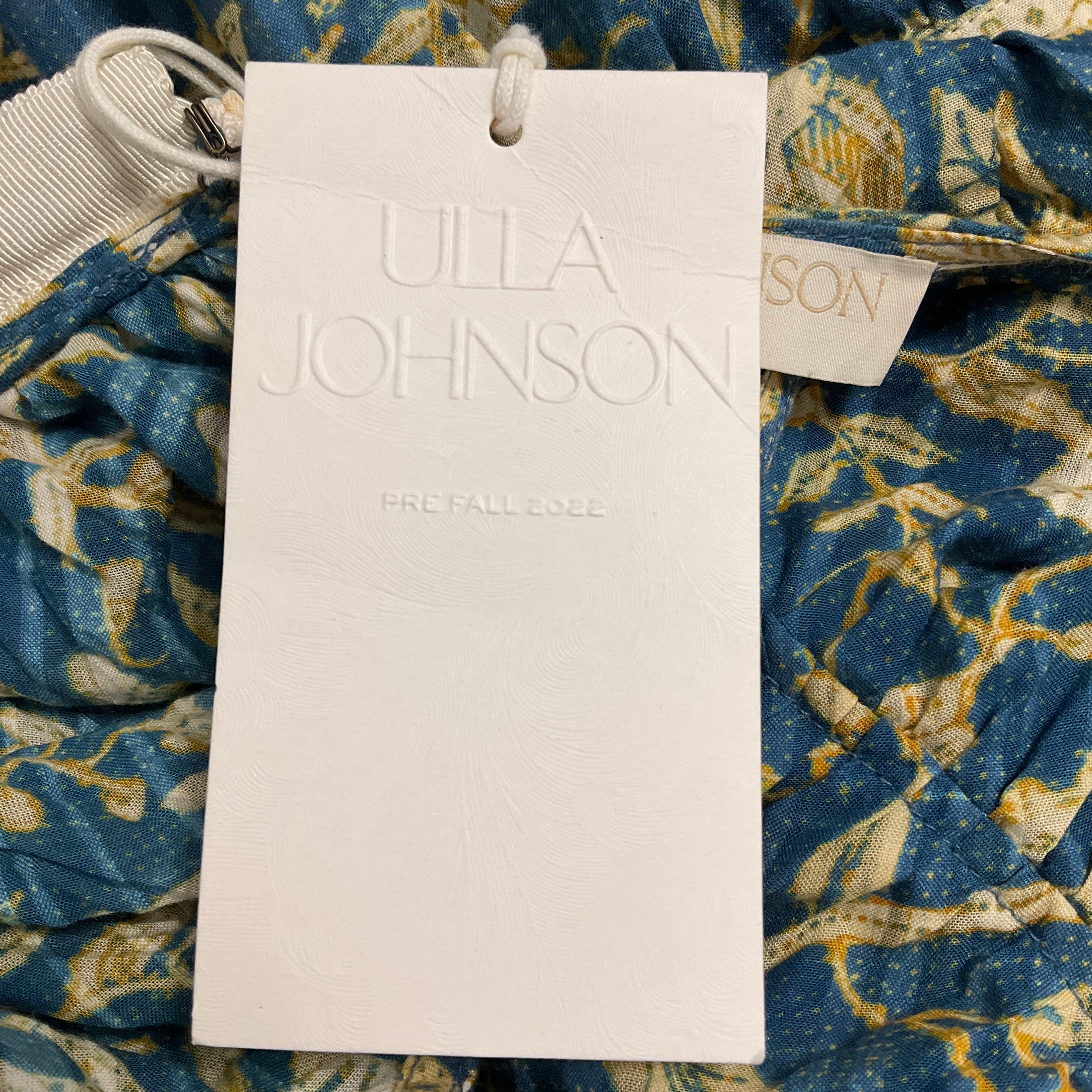 Ulla Johnson Blue / Ivory Multi Lanai Print Ariah Dress