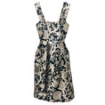 Load image into Gallery viewer, Carolina Herrera Black / Beige Sleeveless Jacquard Dress
