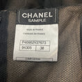Load image into Gallery viewer, Chanel Black Bead and Feather Embellished Mesh Tulle Cocktail Dress
