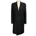 Load image into Gallery viewer, Christian Dior Black Noir One Button Wool and Mohair Manteau Coat
