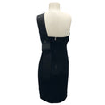 Load image into Gallery viewer, Victoria Beckham Black One Shoulder Crepe Mini Dress
