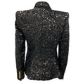 Load image into Gallery viewer, Balmain Black Sequin Double Breasted Blazer
