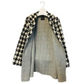 Load image into Gallery viewer, Theory Black / Ivory Belted Overlay Whistler Double Face Wool Coat
