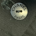 Load image into Gallery viewer, Chanel Black 2012 Classic Viscose Stretch Pants with Geometric CC Logo Buttons
