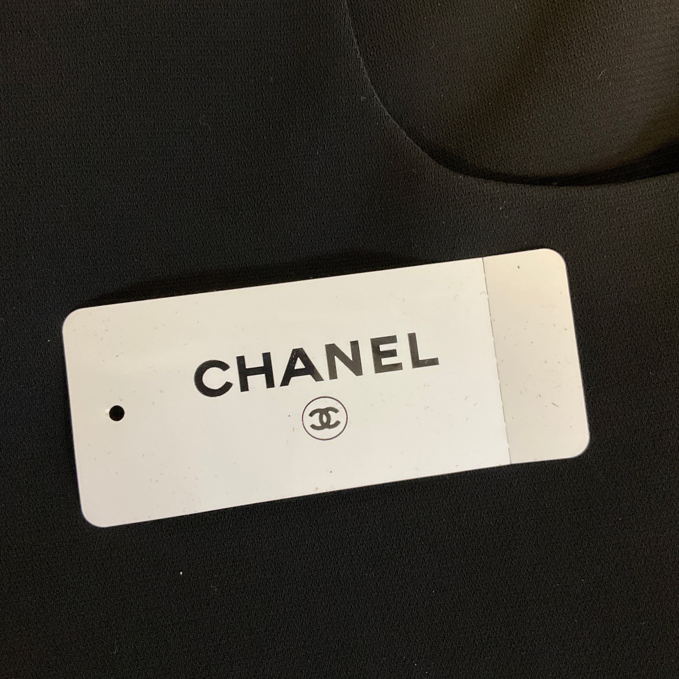 Chanel Black 2012 Classic Viscose Stretch Pants with Geometric CC Logo Buttons
