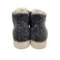Load image into Gallery viewer, Santoni Grey Shearling Flaunted High Top Sneakers
