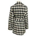Load image into Gallery viewer, Theory Black / Ivory Belted Overlay Whistler Double Face Wool Coat
