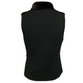 Load image into Gallery viewer, Hermes Black Zip Front Cashmere Vest with Brown Mink Fur and Calfskin Leather Details
