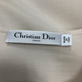 Load image into Gallery viewer, Christian Dior Ivory Pinstriped Bee Embroidered Silk Blouse
