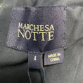Load image into Gallery viewer, Marchesa Notte Navy Blue / Silver Cape Sleeve Glitter Tulle Gown / Formal Dress
