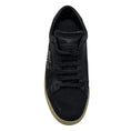 Load image into Gallery viewer, Saint Laurent Black Distressed Canvas and Smooth Leather Court Classic Sneakers
