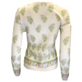 Load image into Gallery viewer, Giambattista Valli Ivory Multi Floral Embroidered Cashmere and Silk Knit Sweater
