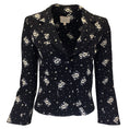 Load image into Gallery viewer, Cinq a Sept Black / White Stardust Onyx Floral Blazer
