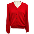 Load image into Gallery viewer, Christian Dior Red Dior Tribales Cashmere Cardigan and Matching Top Twin Set
