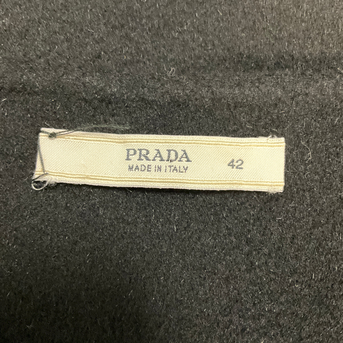 Prada Black Wool and Angora Skirt with Mink Fur Trim