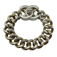 Load image into Gallery viewer, Chanel Vintage 1997 Silver CC Turnlock Chunky Chain Link Bracelet
