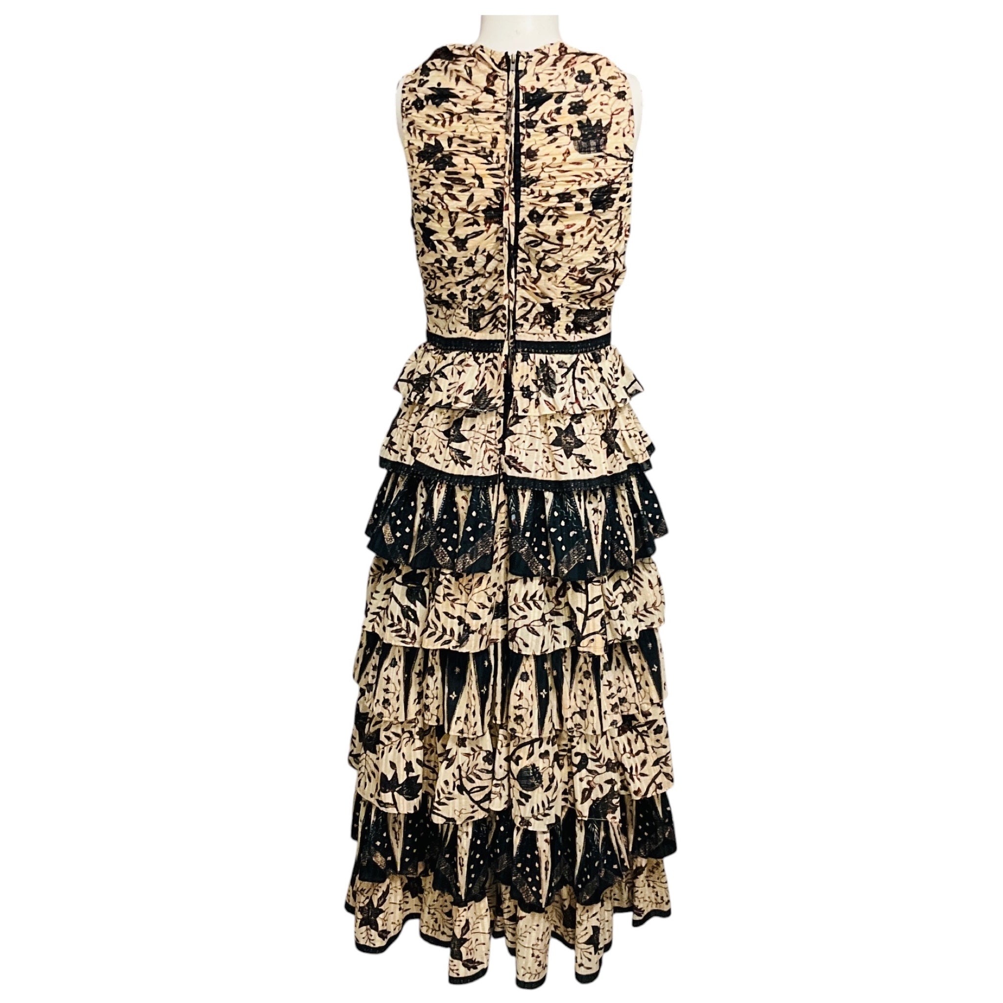 Ulla Johnson Ivory Multi Plumeria Print Ariah Dress
