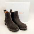 Load image into Gallery viewer, See by Chloe Graphite Suede Mallory Chelsea Boots
