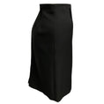Load image into Gallery viewer, Prada Black Wool Gabardine Pencil Skirt
