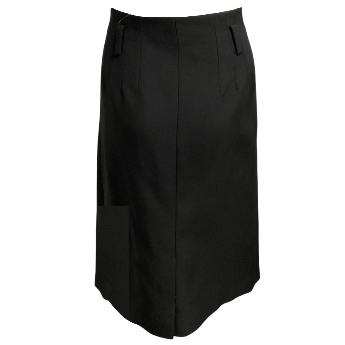 Prada Black Wool Gabardine Pencil Skirt