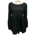 Load image into Gallery viewer, Alaia Black Flared Stretch Knit Jumper
