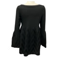 Load image into Gallery viewer, Alaia Black Flared Stretch Knit Jumper
