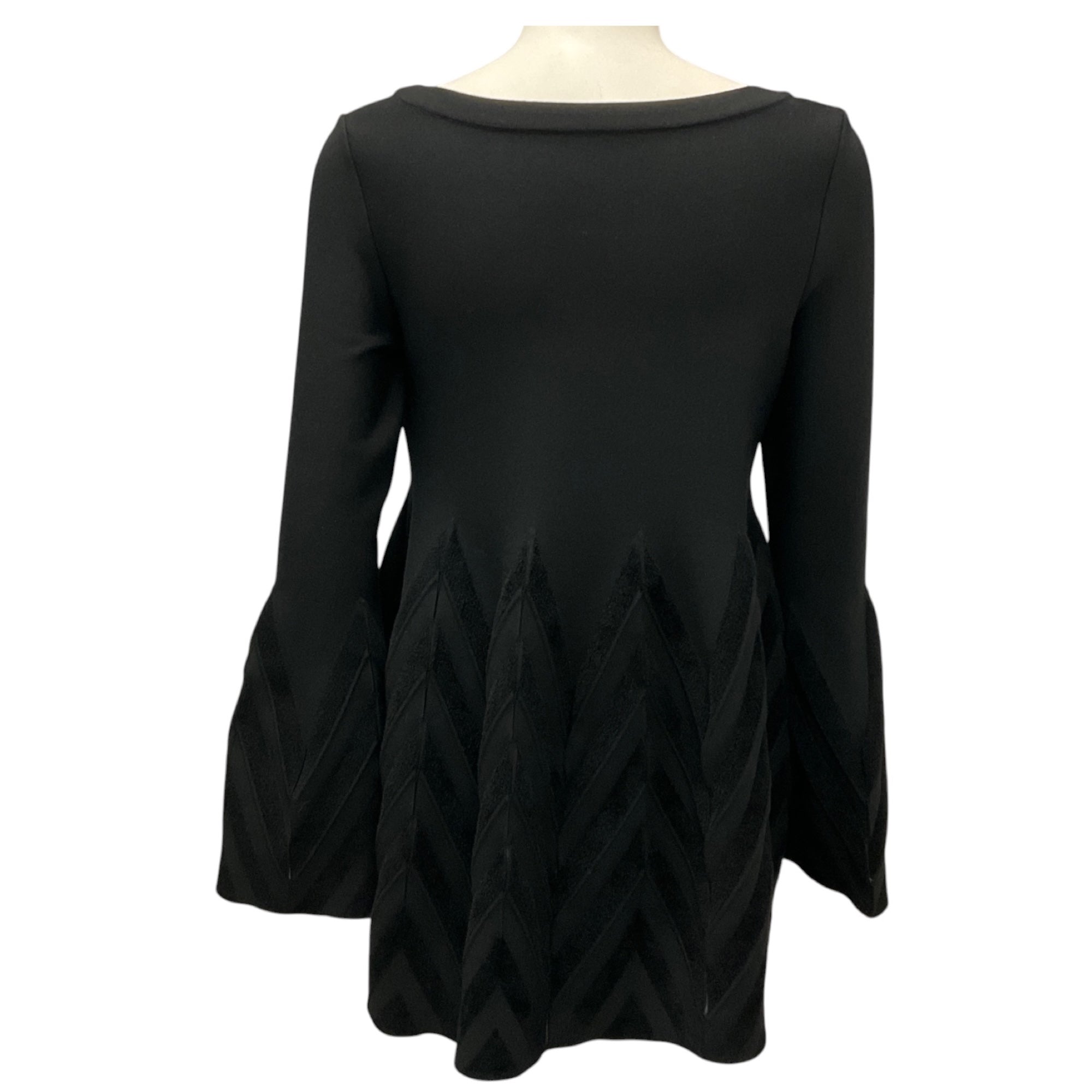 Alaia Black Flared Stretch Knit Jumper