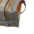 Load image into Gallery viewer, Balenciaga Grey / Orange / White Bazar Stripe 2Way Leather Shopper Tote Bag
