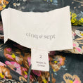 Load image into Gallery viewer, Cinq a Sept Black Multi Marianne Floral Silk Organza Puff Sleeve Midi Dress
