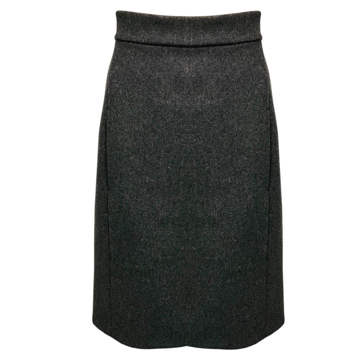 Miu Miu Charcoal Grey Wool Skirt
