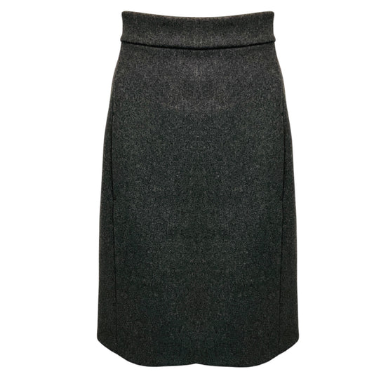 Miu Miu Charcoal Grey Wool Skirt