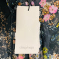 Load image into Gallery viewer, Cinq a Sept Black Multi Marianne Floral Silk Organza Puff Sleeve Midi Dress
