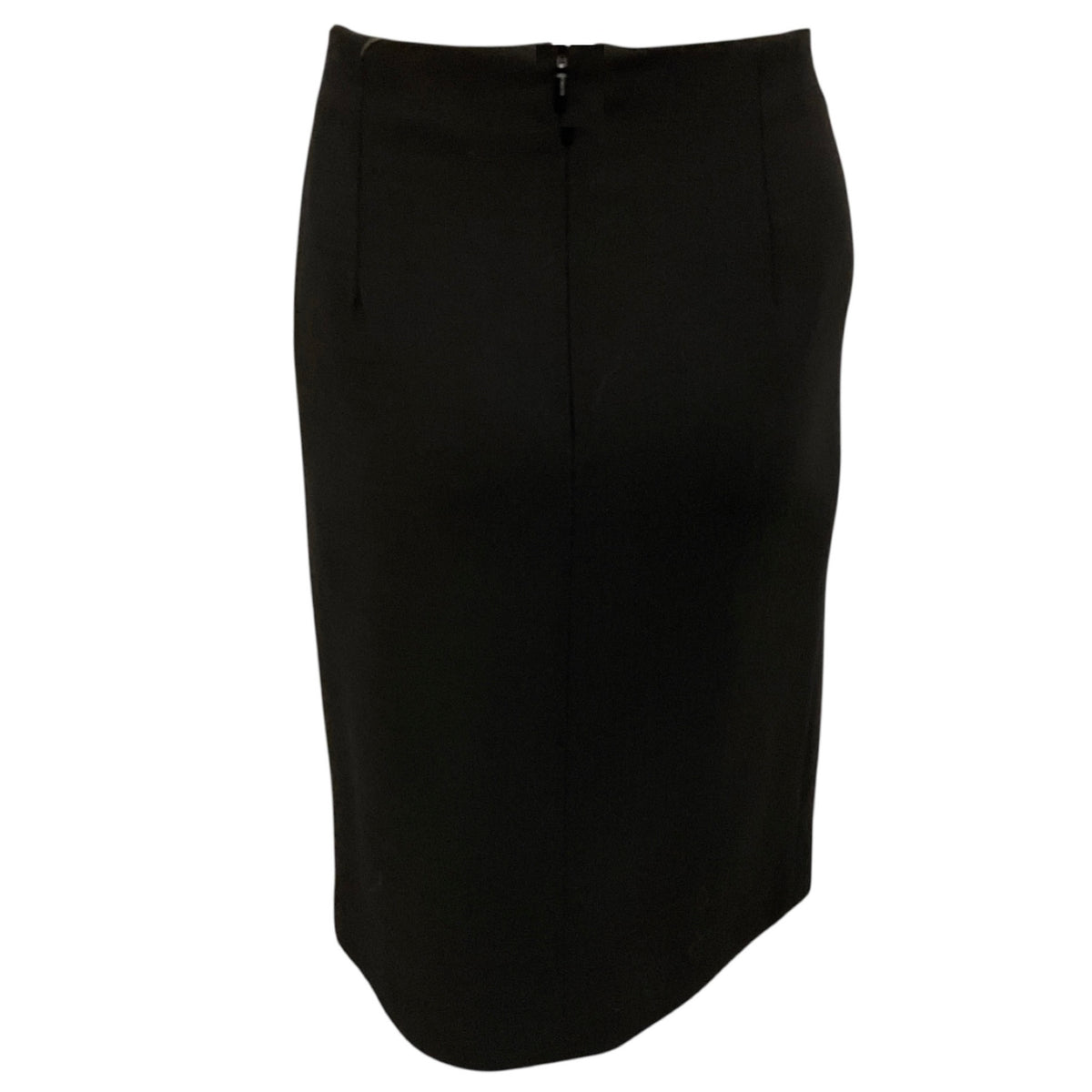 Fendi Black / Ivory Stripe Wool Pencil Skirt