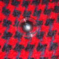 Load image into Gallery viewer, Chanel Red / Blue / Black Multi Double Breasted Mid Length Tweed Coat with CC Logo Buttons
