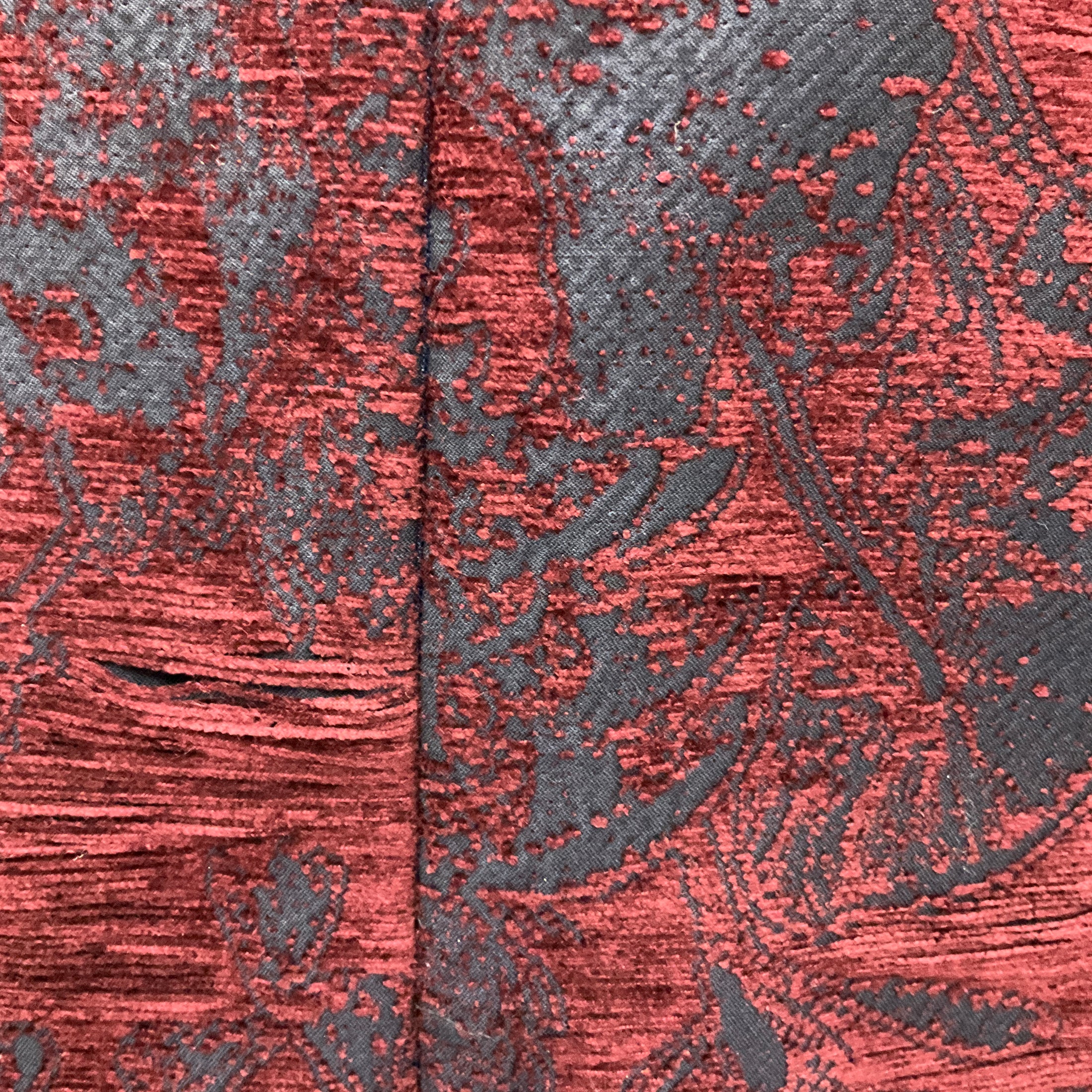 Jason Wu Collection Navy / Burgundy Short Sleeved Mini Dress