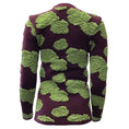Load image into Gallery viewer, Toga Burgundy Top with Green Flower Embellishments
