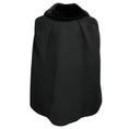 Load image into Gallery viewer, Fendi Black Double Breasted Wool Cape Coat with Mink Fur Collar
