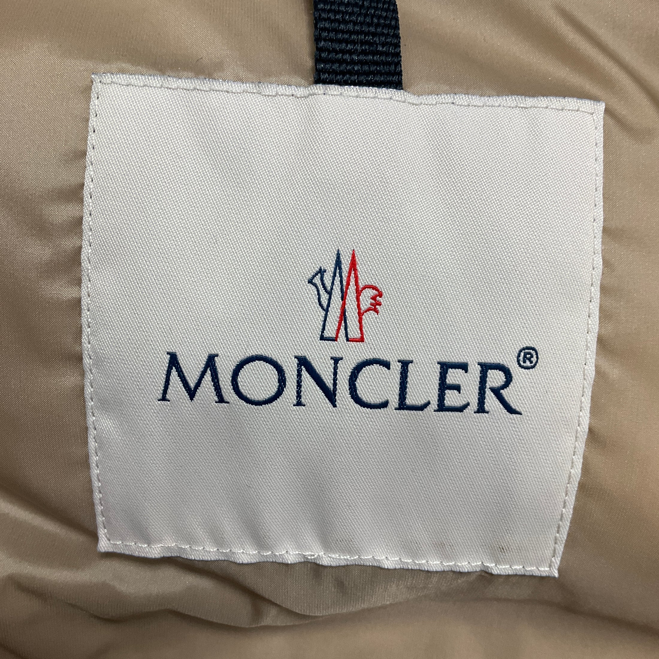 Moncler Beige Bonaguil Padded Wool and Cashmere Down Coat