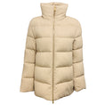 Load image into Gallery viewer, Moncler Beige Bonaguil Padded Wool and Cashmere Down Coat
