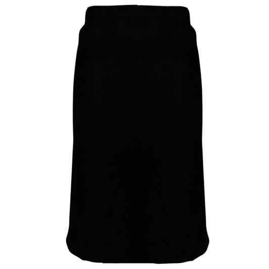 Dolce & Gabbana Black Classic Wool Stretch Pencil Skirt
