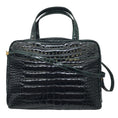 Load image into Gallery viewer, Lana Marks Dark Green Alligator Skin Leather Satchel Handbag
