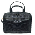 Load image into Gallery viewer, Lana Marks Dark Green Alligator Skin Leather Satchel Handbag
