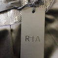 Load image into Gallery viewer, RTA Black Glass Sequined Moto Zip Blazer Jacket
