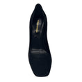 Load image into Gallery viewer, Nicholas Kirkwood Black / Purple Lucite Heel Suede Pumps
