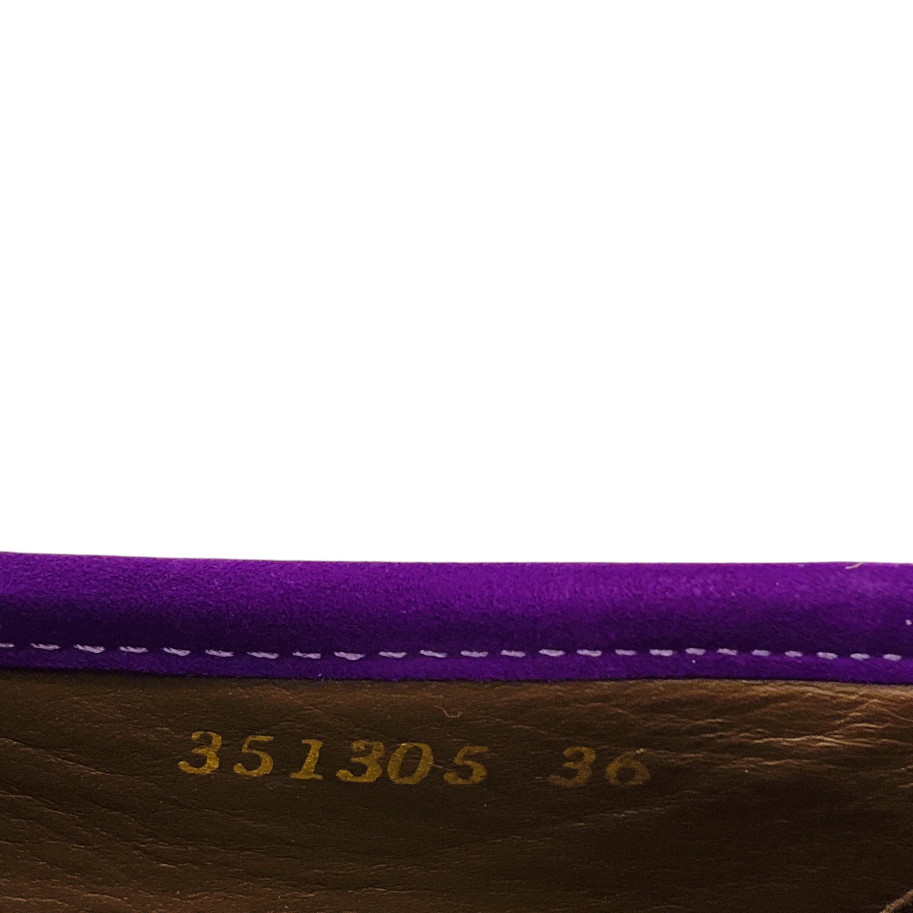 Gucci Purple / Antiqued Gold Horsebit Detail Suede Loafers / Moccasin Flats