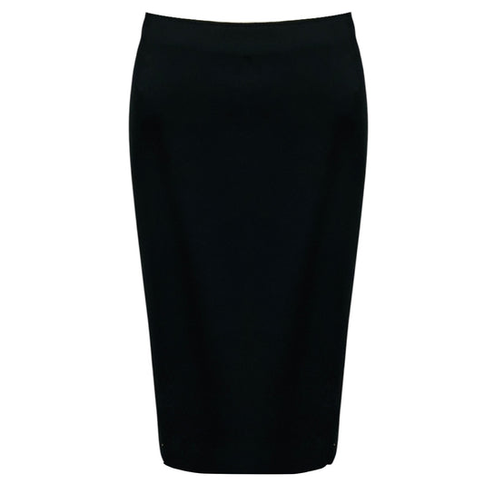 Valentino Black Classic High Waist Pencil Skirt